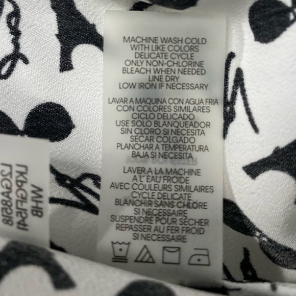 KARL LAGERFELD PARIS White/Black Eiffel Tower & Sunglasses Print  – Size XL - Picture 5 of 5